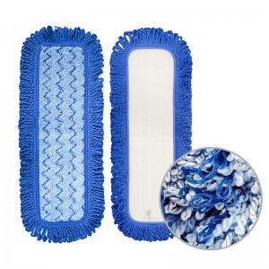 INSLAG TWIST ZIGZAG NAVUL VELCRO MOP MET FRANJE