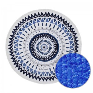 ROUND PRINTED BEACH TOWEL