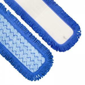 TRAMA TWIST ZIGZAG RICAMBIO VELCRO MOP CON FRANGIA