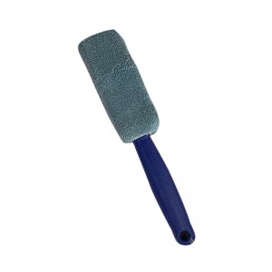 Brosse à roue à poils torsadés