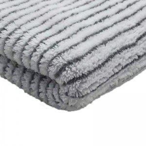 CARBON FIBER STRIPE CORAL FLEECE