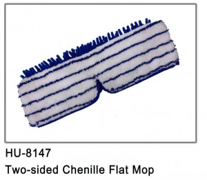 Zweiseitiger Chenille-Flachmopp